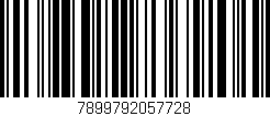 Código de barras (EAN, GTIN, SKU, ISBN): '7899792057728'
