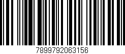 Código de barras (EAN, GTIN, SKU, ISBN): '7899792063156'