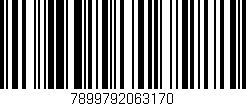 Código de barras (EAN, GTIN, SKU, ISBN): '7899792063170'