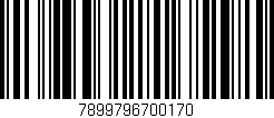 Código de barras (EAN, GTIN, SKU, ISBN): '7899796700170'