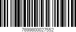 Código de barras (EAN, GTIN, SKU, ISBN): '7899800027552'