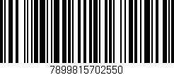 Código de barras (EAN, GTIN, SKU, ISBN): '7899815702550'