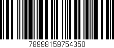 Código de barras (EAN, GTIN, SKU, ISBN): '78998159754350'