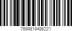 Código de barras (EAN, GTIN, SKU, ISBN): '7899818498221'