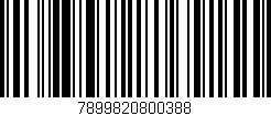 Código de barras (EAN, GTIN, SKU, ISBN): '7899820800388'
