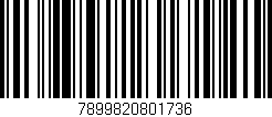 Código de barras (EAN, GTIN, SKU, ISBN): '7899820801736'