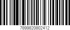 Código de barras (EAN, GTIN, SKU, ISBN): '7899820802412'