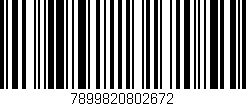 Código de barras (EAN, GTIN, SKU, ISBN): '7899820802672'