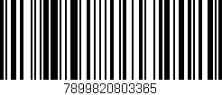 Código de barras (EAN, GTIN, SKU, ISBN): '7899820803365'