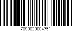 Código de barras (EAN, GTIN, SKU, ISBN): '7899820804751'