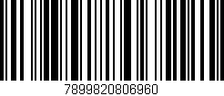 Código de barras (EAN, GTIN, SKU, ISBN): '7899820806960'