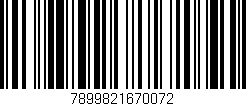 Código de barras (EAN, GTIN, SKU, ISBN): '7899821670072'