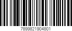 Código de barras (EAN, GTIN, SKU, ISBN): '7899821904801'
