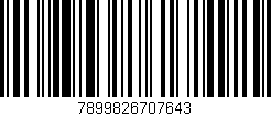 Código de barras (EAN, GTIN, SKU, ISBN): '7899826707643'