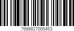 Código de barras (EAN, GTIN, SKU, ISBN): '7899827000453'