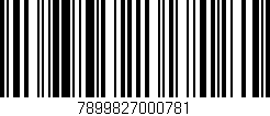 Código de barras (EAN, GTIN, SKU, ISBN): '7899827000781'