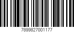 Código de barras (EAN, GTIN, SKU, ISBN): '7899827001177'