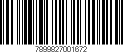Código de barras (EAN, GTIN, SKU, ISBN): '7899827001672'