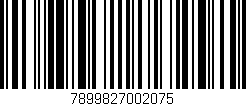 Código de barras (EAN, GTIN, SKU, ISBN): '7899827002075'
