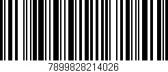 Código de barras (EAN, GTIN, SKU, ISBN): '7899828214026'