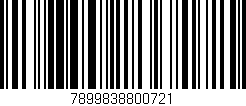 Código de barras (EAN, GTIN, SKU, ISBN): '7899838800721'