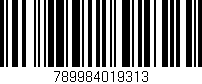 Código de barras (EAN, GTIN, SKU, ISBN): '789984019313'