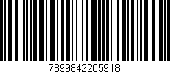 Código de barras (EAN, GTIN, SKU, ISBN): '7899842205918'