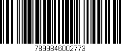 Código de barras (EAN, GTIN, SKU, ISBN): '7899846002773'