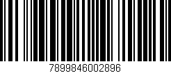Código de barras (EAN, GTIN, SKU, ISBN): '7899846002896'