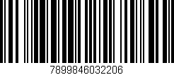 Código de barras (EAN, GTIN, SKU, ISBN): '7899846032206'