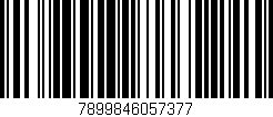 Código de barras (EAN, GTIN, SKU, ISBN): '7899846057377'