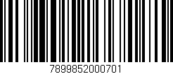 Código de barras (EAN, GTIN, SKU, ISBN): '7899852000701'