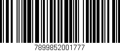 Código de barras (EAN, GTIN, SKU, ISBN): '7899852001777'