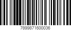 Código de barras (EAN, GTIN, SKU, ISBN): '7899871600036'