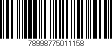 Código de barras (EAN, GTIN, SKU, ISBN): '78998775011158'