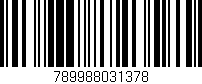 Código de barras (EAN, GTIN, SKU, ISBN): '789988031378'
