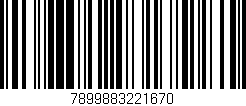 Código de barras (EAN, GTIN, SKU, ISBN): '7899883221670'
