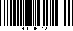 Código de barras (EAN, GTIN, SKU, ISBN): '7899886002207'