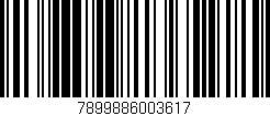 Código de barras (EAN, GTIN, SKU, ISBN): '7899886003617'