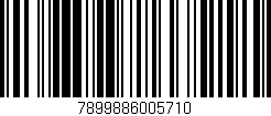 Código de barras (EAN, GTIN, SKU, ISBN): '7899886005710'