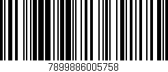 Código de barras (EAN, GTIN, SKU, ISBN): '7899886005758'