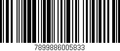 Código de barras (EAN, GTIN, SKU, ISBN): '7899886005833'