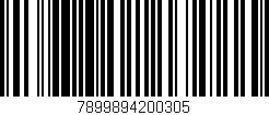 Código de barras (EAN, GTIN, SKU, ISBN): '7899894200305'