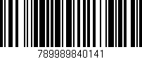 Código de barras (EAN, GTIN, SKU, ISBN): '789989840141'