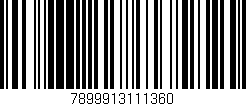 Código de barras (EAN, GTIN, SKU, ISBN): '7899913111360'