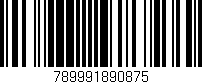 Código de barras (EAN, GTIN, SKU, ISBN): '789991890875'