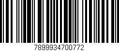 Código de barras (EAN, GTIN, SKU, ISBN): '7899934700772'