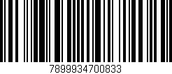 Código de barras (EAN, GTIN, SKU, ISBN): '7899934700833'