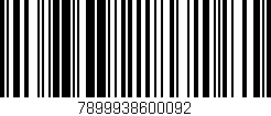 Código de barras (EAN, GTIN, SKU, ISBN): '7899938600092'