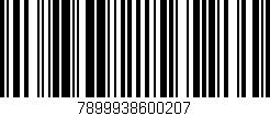 Código de barras (EAN, GTIN, SKU, ISBN): '7899938600207'